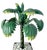 Green Vintage Pair Miniature Tole Palm Tree Sculptures For Sale - Image 8 of 10