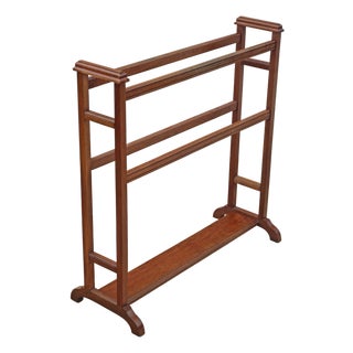 Antique Mahogany Towel Rail Stand, 1920s For Sale