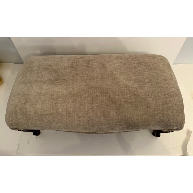 Antique Carved Louis XV Walnut Footstool For Sale - Image 11 of 12