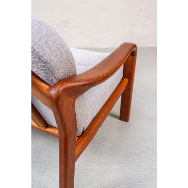Wood Vintage Danish Teak Easy Chair from Komfort, 1980s For Sale - Image 7 of 18