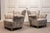 Vintage Danish Wingback Chairs with Jacquard Fabric, 1940s, Set of 2 For Sale - Image 4 of 16