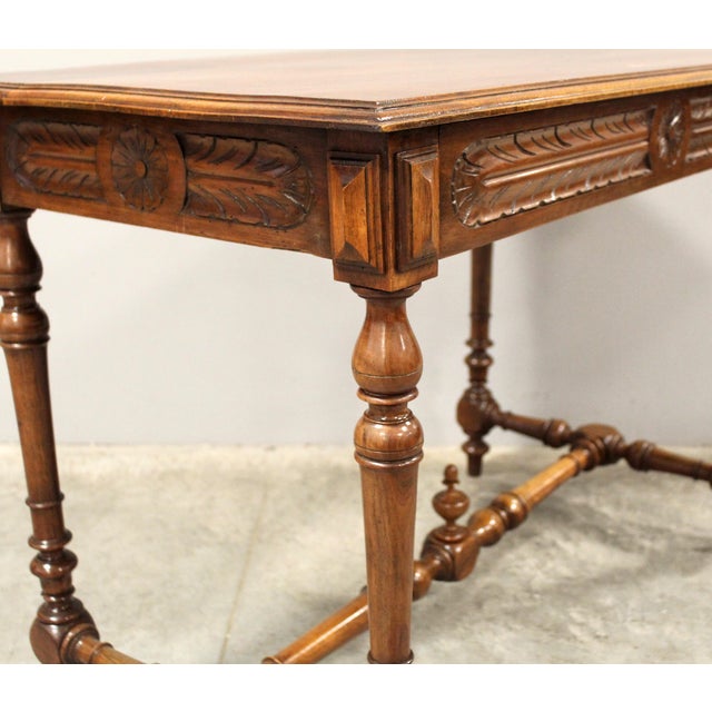 Antique Walnut Writing Desk For Sale - Image 10 of 15