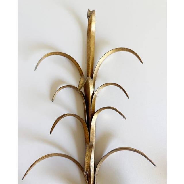 1960s Gilded Toleware Candle Sconces - A Pair For Sale In Sacramento - Image 6 of 13