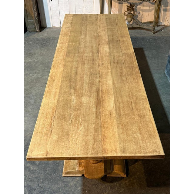 Large Oak Farmhouse Dining Table, 1925 For Sale - Image 13 of 18