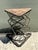 Vintage Industrial Metal and Stone Side Table For Sale - Image 12 of 12
