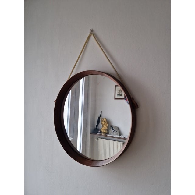 1970s Vintage Teak Mirror, 1960s For Sale - Image 5 of 16