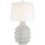 Modern Thomas O'Brien by Visual Comfort Signature Orly Large Table Lamp in Plaster White with Linen Shade For Sale - Image 3 of 3