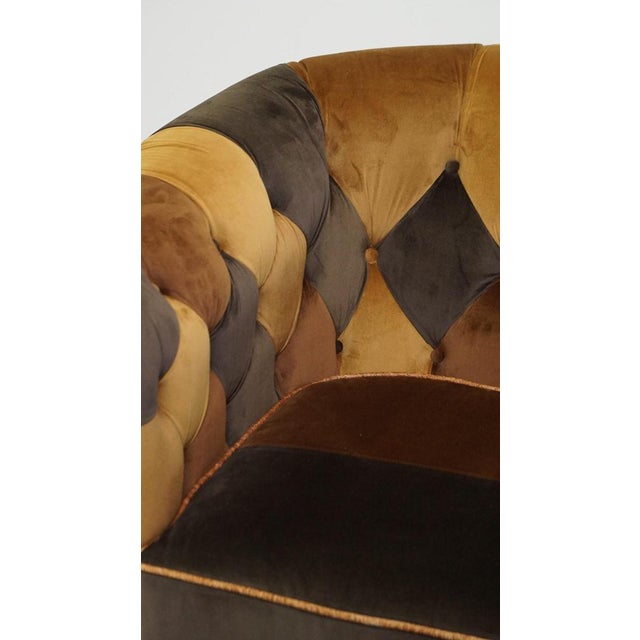 English Chesterfield Club Chairs, Set of 4 For Sale - Image 16 of 17