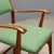 Vintage Armchair in Green Fabric, 1950s For Sale - Image 6 of 11