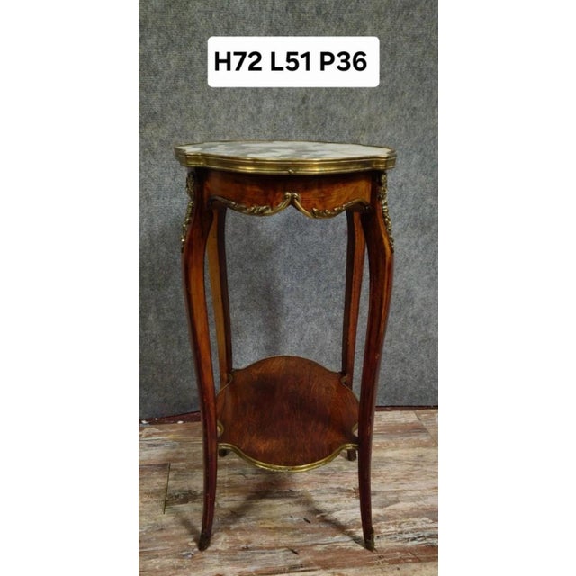Louis XV Style Ceremonial Pedestal Table in Mahogany For Sale - Image 4 of 7