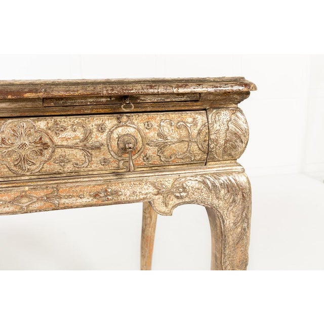 Large English Silver Gilt Gesso Console, 19th Century For Sale - Image 3 of 14