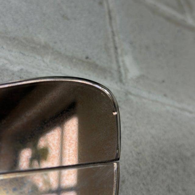 Modern Jet Mirror in Smoked Glass, 1970s For Sale - Image 6 of 9