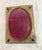 Up for sale is an antique ornate purple jeweled bronze picture frame with an oval opening and rectangular shape. This...