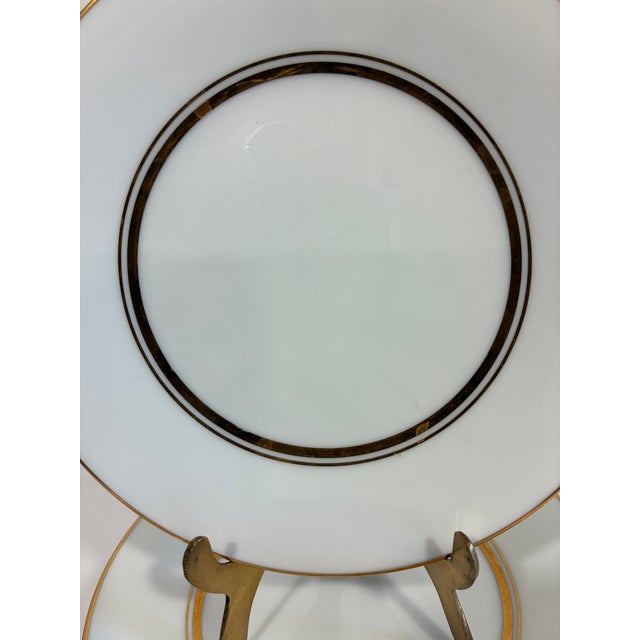 White Vintage Noritake Gold Rim China Bread Plates, Set of 8 For Sale - Image 8 of 10