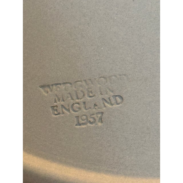 English Vintage Wedgwood Pale Blue Jasperware Sacrifice Collection, 9" Plate, C. 1950s For Sale - Image 3 of 3
