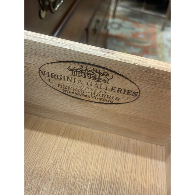 Vintage Henkel Harris Georgian 10 Drawer Low Dresser For Sale - Image 10 of 11