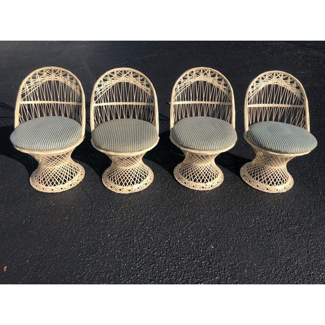 1970s Woodard Spun Fiberglass Patio FurnitureSet of 5 Chairish