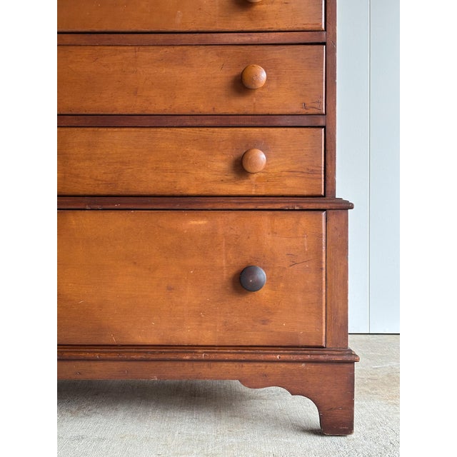 Wood Vintage Transitional Chest of Drawers With Hidden Cedar Chest For Sale - Image 7 of 17