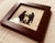 1980s Cecil Cox Hand-Cut Scissor Silhouette on Early 1900s Sc Ledger in Faux-Grained Frame For Sale - Image 10 of 12