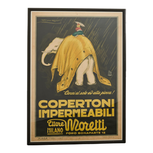 Achille Luciano Mauzan Commercial Ad Poster for Moretti