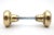 Mid 20th Century Vintage Concentric Brass Finish Passage Door Knob Set For Sale - Image 5 of 9