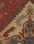 Antique Persian Serapi Carpet, Handmade Wool Oriental Rug, Rust, Ivory, Lt Blue For Sale - Image 12 of 16