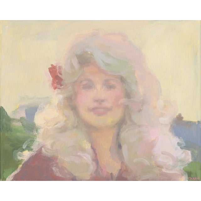 "Dolly" Contemporary Portrait of Dolly Parton Giclee Print by Michelle Farro For Sale