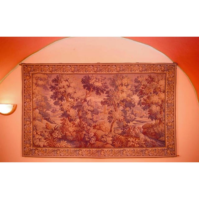 Tapestry with Landscape and Architecture For Sale - Image 10 of 10
