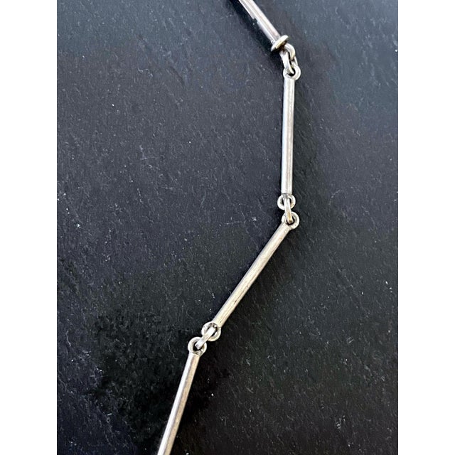 Vintage Sculptural Silver Necklace by Graziella Laffi For Sale - Image 10 of 12