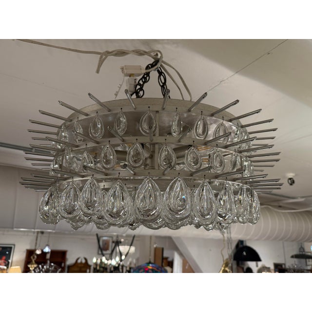 Silver Aerin Liscia Flush Mount, Large For Sale - Image 8 of 13