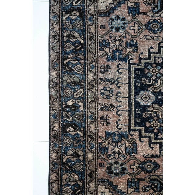 Tan District Loom Vintage Hamadan Scatter Rug For Sale - Image 8 of 11