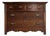 Antique Cathedral-Grain Oak Serpentine Chest of Drawers For Sale