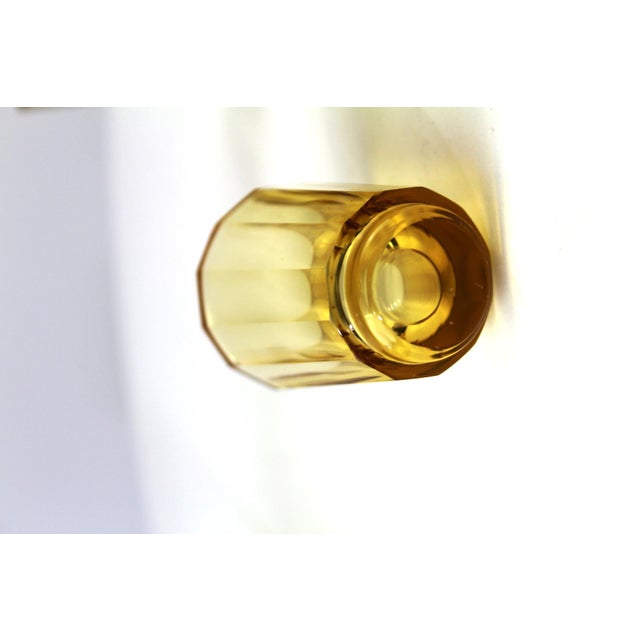Mid-Century Amber Glass Liqueur Set from Moser Karlsbad, Set of 7 For Sale - Image 16 of 18