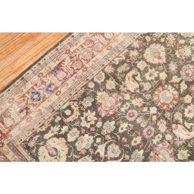 Mid 20th Century Brown Turkish Sivas Rug For Sale - Image 9 of 18