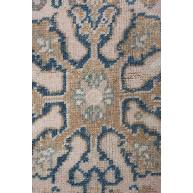 Ecru Vintage Tan Wool Anatolian Karapinar Rug 4'9" X 7'11" For Sale - Image 8 of 13
