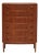 Curved Chest of Drawers in Teak by Kai Kristiansen, Denmark, 1960s For Sale