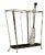Mid-Century Umbrella Stand in Brass and Black Metal, 1960s For Sale