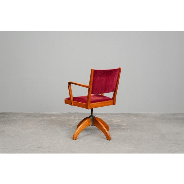 Mid-Century Swivel Desk Chair For Sale - Image 5 of 18