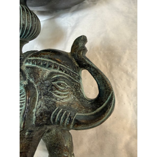 Bronze Elephant Jardinière, Vintage For Sale - Image 12 of 12