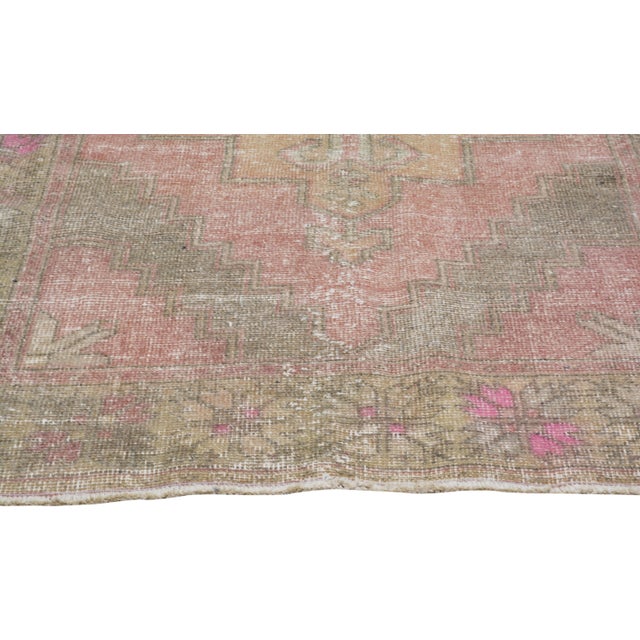 Turkish Vintage Turkish Anatolian Hand Knotted Wool Rug, 4'8"x9' For Sale - Image 3 of 6