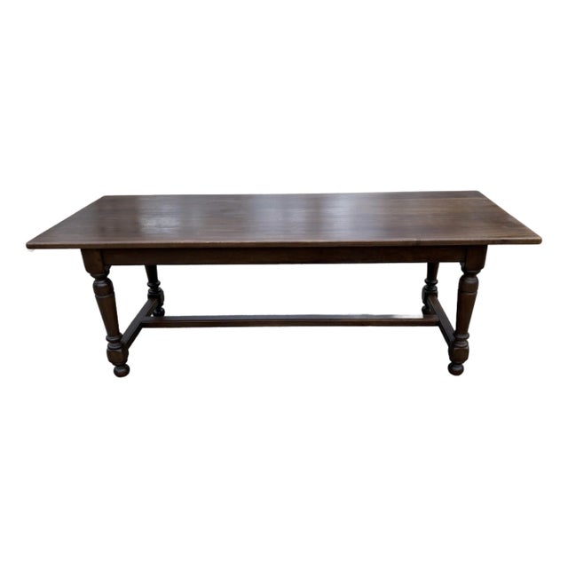 Vintage French Country Farm Dining Table For Sale