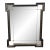 Ethan Allen Black Crackle Turret Mirror For Sale
