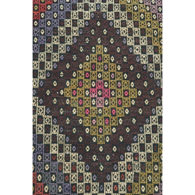 1960s Embroidered Kilim Runner Rug - 24"x107" For Sale In Raleigh - Image 6 of 11
