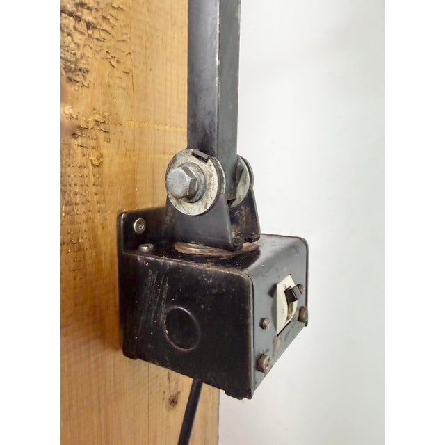 Industrial Adjustable Wall Lamp in Black from Memlite, 1960s For Sale - Image 18 of 18