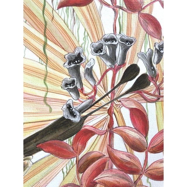 "Strictly for the Birds" Tropical Chinoiserie Painting by Allison Cosmos Chairish