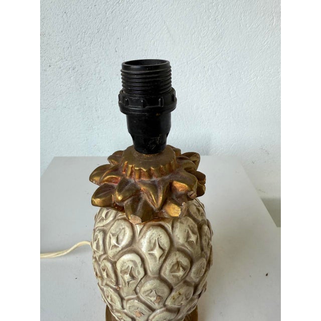 Terracotta Pineapple Lamp Base, 1950s For Sale - Image 6 of 18