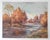 Rustic Mid 20th Century Impressionist Autumn River Landscape Painting For Sale - Image 3 of 4