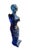 Mid-Century Modern Vintage Resin Acrylic Lucite Venus De Milo Female Cobalt Blue Sculpture For Sale - Image 3 of 5