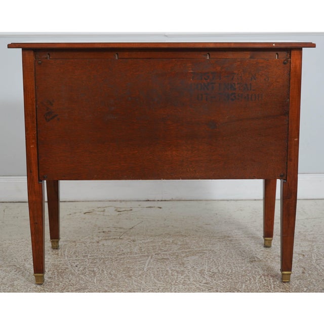 Hickory-White Italian Continental Mahogany 2 Drawer Nightstand For Sale - Image 16 of 18