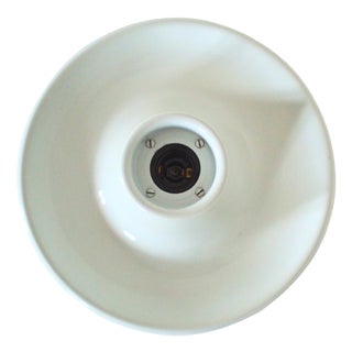 Mid-Century Modern Italian White Flush Mount from Tronconi, 1970s For Sale